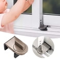 thumbnail image 2 of Hearth & Gear Window Lock Clip Fixing Clip For Sliding Doors Aluminum Alloy Screen Child Locking Mechanism For Windows And Doors Woodworking Clamp Set Vise Pads 2 Screw down Clamps for Woodworking, 2 of 7