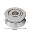 thumbnail image 1 of Cergrey Compact V Groove Bearing Track, V Groove Bearing, Electronic Equipment For Textile Machinery Machine Tool Heavy Duty Equipment, 1 of 8
