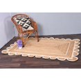 thumbnail image 1 of Indian Handmade Braided Natural Jute With white Color Jute Design Area Rugs , Scalloped Rugs , Home Décor Natural Jute Rugs & Carpet Size , 6 x 6 Feet ( 180 cm x 180 cm )Square, 1 of 5