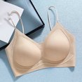thumbnail image 2 of Lenpel Women's Seamless Bras Wirefree Spaghetti Strap Soft Support Full Coverage Bralettes Comfortable Everyday Bras, 2 of 6