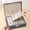 Grey, variant on LSLJS Jewelry Organizer Box Leather Large Jewelry Boxes Earrings Holder Organizer Storage Case Double Layer Display with Removable Tray Elegant Jewelry Box