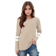 thumbnail image 3 of RXIRUCGD 2025 Vêtements d'Été pour Enfants T-shirt à Rayures Mode Mignon Col Rond Manches Longues, 3 of 6