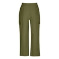 thumbnail image 3 of asjyhkr Mens Cotton Linen Pants Drawstring Elastic Breathable Casual Sweatpants with Pockets, 3 of 4