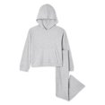 thumbnail image 1 of Btween Girls' Hacci Hoodie 3-Piece Set, 1 of 2