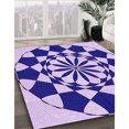 thumbnail image 3 of Ahgly Tapis Rectangulaire Lavable en Machine Intérieur Transitionnel Fleur Rose, 5 Pieds x 8 Pieds, 3 of 7