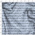 thumbnail image 4 of Soimoi Blue Cotton Duck Fabric Notes Musical Instrument Print Fabric by the Yard 42 Inch Wide, 4 of 5