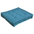 thumbnail image 1 of 25-inch Square Corder Floor Pillow with Button Tufts, 1 of 2