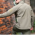 thumbnail image 4 of LSLJS Men's Warm Fleece Skin Soft Outdoor Jacket Camouflage( Army Green, XL), 4 of 9