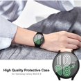 thumbnail image 3 of Case Cover Fit for Samsung Galaxy Watch 4 40mm 44mm,Glass Screen Protector Accessories PC All-Around Anti-fall Bumper Cover, Smart Watch Protective Case for Men Women -green, 3 of 6