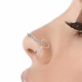 thumbnail image 2 of Stainless Steel Nose Chain: Non Piercing Nostril Chain Nose Jewelry for Women, 2 of 2