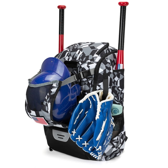 Guardoinrt Polyester Durable Baseball Backpack Softball Bag this bag is Waterproof Oxford Cloth Lightweight Baseball Bag