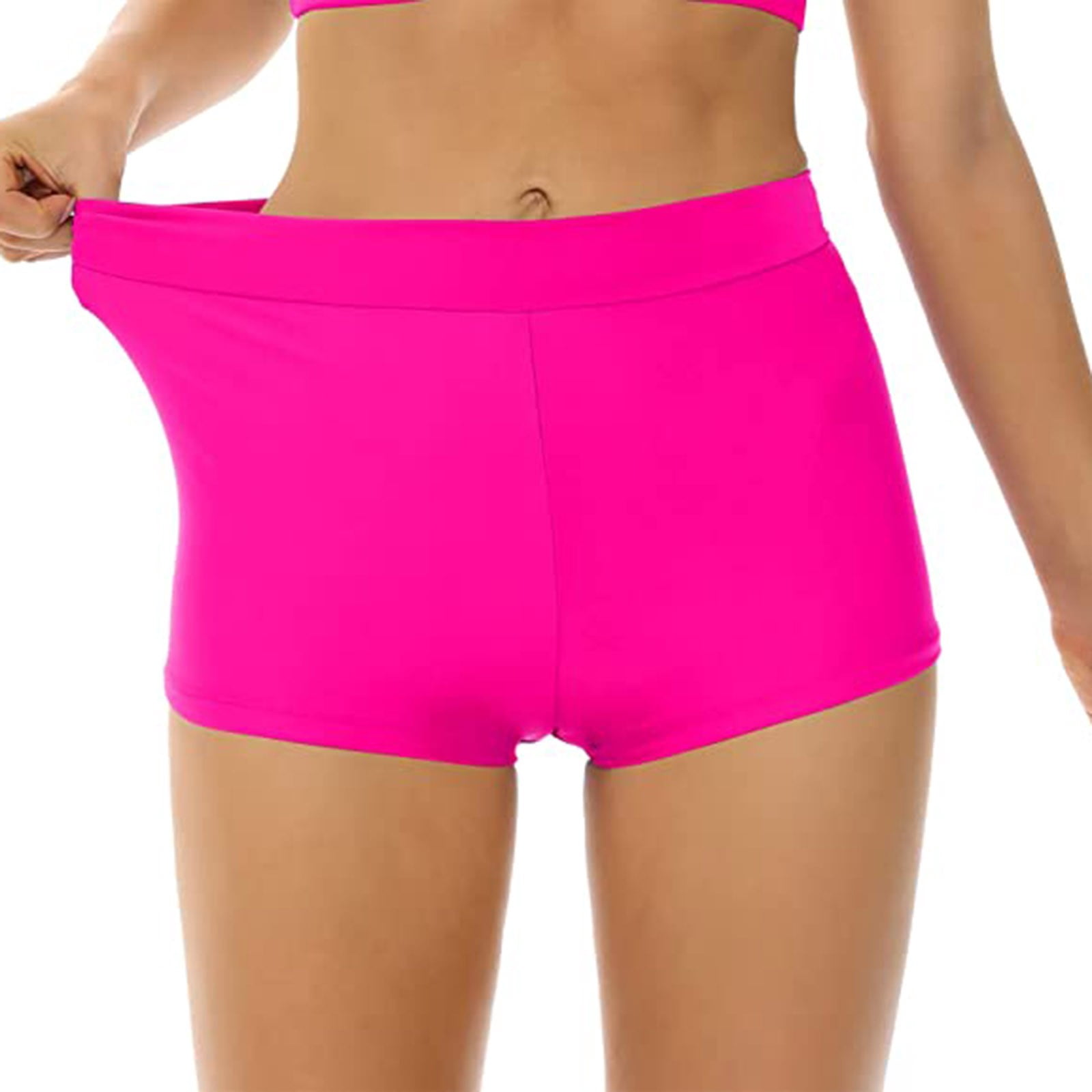 zanvin Bas de Bikini Taille Haute pour Femme Bas de Maillot de Bain, Rose Vif, TP