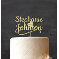 thumbnail image 2 of Custom Rustic Wedding Cake Topper| Wooden Engraved Date Cake Topper Cake Decoration 7-8 Inches Wide, 2 of 3