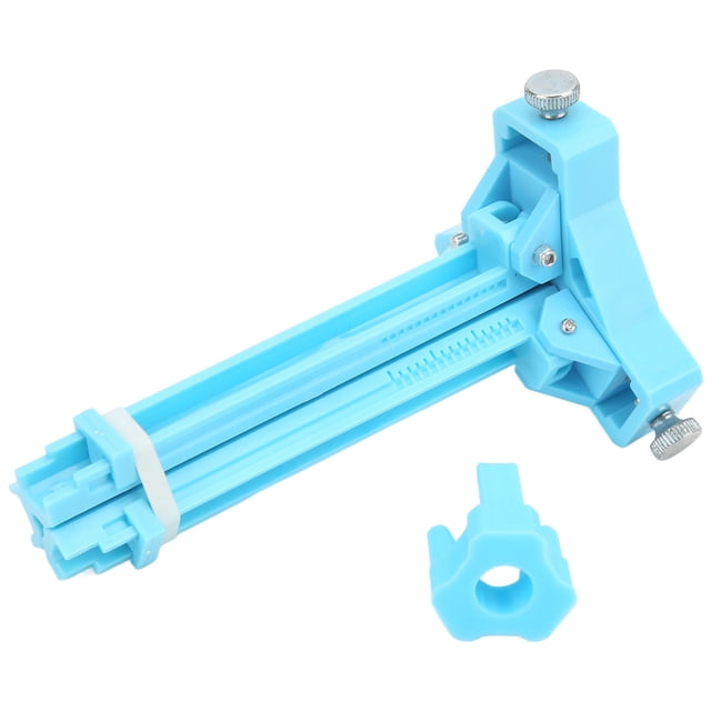 Gabarit de Fletching, Gabarit de Fletching 3D Portable et Robuste à Utilisation Simple pour Arbres de 3,6 à 10 mm en Bleu. Fabriqué en Matériau ABS, Cet Outil compact et Léger Permet le Collage de Trois Plumes Simultanément, Convient aux Plumes en Plastique jusqu'à 3 Pouces. Présente une Échelle Claire pour un Ajustement Facile et un Fonctionnement Précis. Comprend une Boucle et Trois Autocollants Anti-Collage.