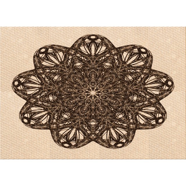 Ahgly Company Tapis d'Intérieur Lavables en Machine, Rectangle de Transition Orange Pêche Profonde, 8' x 10'