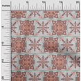 thumbnail image 2 of oneOone Velvet Brown Fabric Asian Tile Traditional Fabric For Sewing Printed Craft Fabric By The Yard 58 Inch Wide, 2 of 4