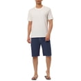 thumbnail image 2 of INSPIRE CHIC Men's Solid Board Shorts Quick Dry Swim Trunks with Elastic Waist & Drawstring 30 Dark Blue, 2 of 7