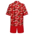 thumbnail image 4 of Oyolan Garçons Coton Uniforme Tang Brodé Dragon Traditionnel Chinois Kung-Fu Tang Arts Martiaux Ensembles Rouge-F 120, 4 of 6
