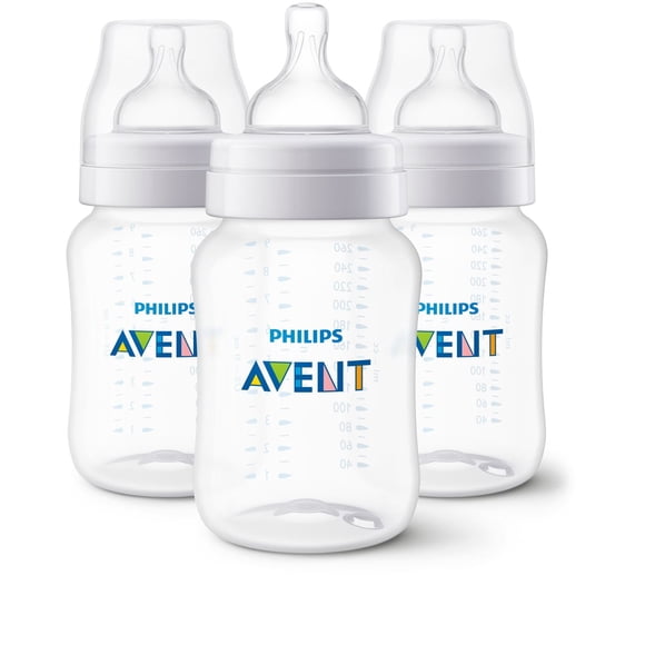 Philips Avent Biberon Anti-Colique, 3x9oz Biberons, SCY103/03