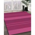 thumbnail image 3 of Ahgly Company Tapis d'Intérieur Rectangulaire Transitionnel Rose Foncé Lavable à la Machine, 7 Pieds x 9 Pieds, 3 of 7
