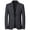 Grey, variant on Pisexur Mens Suit Jacket Men's Fashionable Casual Long Sleeved Lapel Suit Jacket Blazer Mens Blazer Jacket Blazer for Men Sports Coat for Men