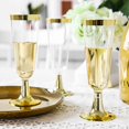 thumbnail image 3 of 12PCS Champagne Flute Creative Disposable Plastic Wedding Cup Champagne Glass, 3 of 6