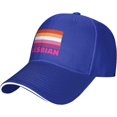 thumbnail image 2 of Lesbian Pride Flag Trucker Hat LGBT Pride Baseball Cap Black, 2 of 8