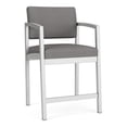 thumbnail image 1 of Lenox Steel Reception Waiting Room Hip Chair / Silver Steel / Light Gray, 1 of 5