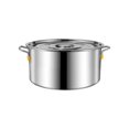 thumbnail image 2 of Luzkey 3.5L Stainless Steel Soup Pot, Multipurpose Cooking Pot with Large Wide Handles, Suitable for All Stoves, 2 of 8