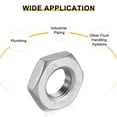 thumbnail image 5 of 8Pcs Cast Pipe Fitting Hex Locknut, 304 Stainless Steel Hex Lock Nut PT 1/8" Female Thread for Plumbing Fixed, 5 of 5