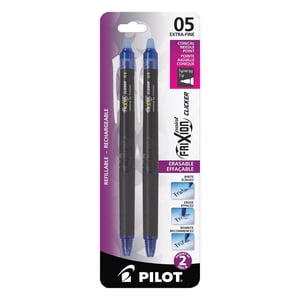 FriXion Point Clicker Stylos de gel effaçables rétractables - bleu