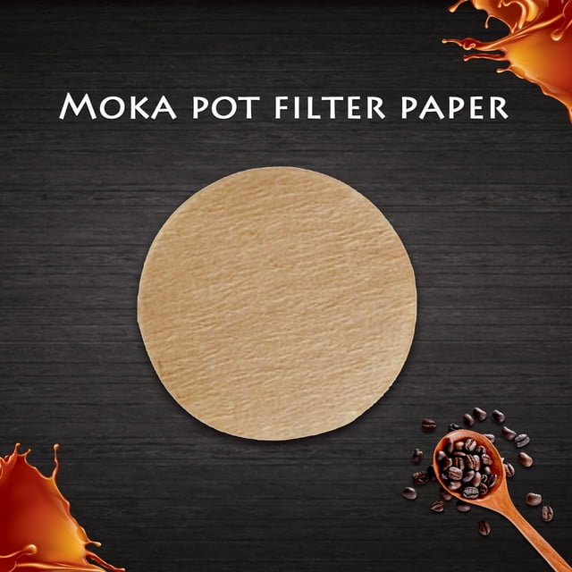 100Pcs Home Office Cafe Coffee Filter Paper Moka Pot Espresso Tea Strainer