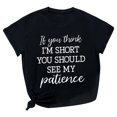 thumbnail image 2 of EGNMCR T Shirts pour Femmes Women's Mode Été Col Rond Loisirs Manches Courtes Hauts Imprimés, 2 of 4
