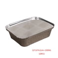 thumbnail image 1 of 10 Pcs Rectangle Shaped Disposable Aluminum Foil Pan Take-out Food Containers, 1 of 9