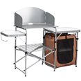 thumbnail image 1 of Patiojoy Table de Camping Pliable Portable pour Extérieur, Support de Gril BBQ avec Sac Pare-Vent, 1 of 7
