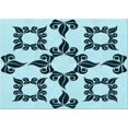 thumbnail image 1 of Ahgly Tapis Rectangulaire Électrique Bleu Lavable en Machine, 2 Pieds x 4 Pieds, 1 of 7
