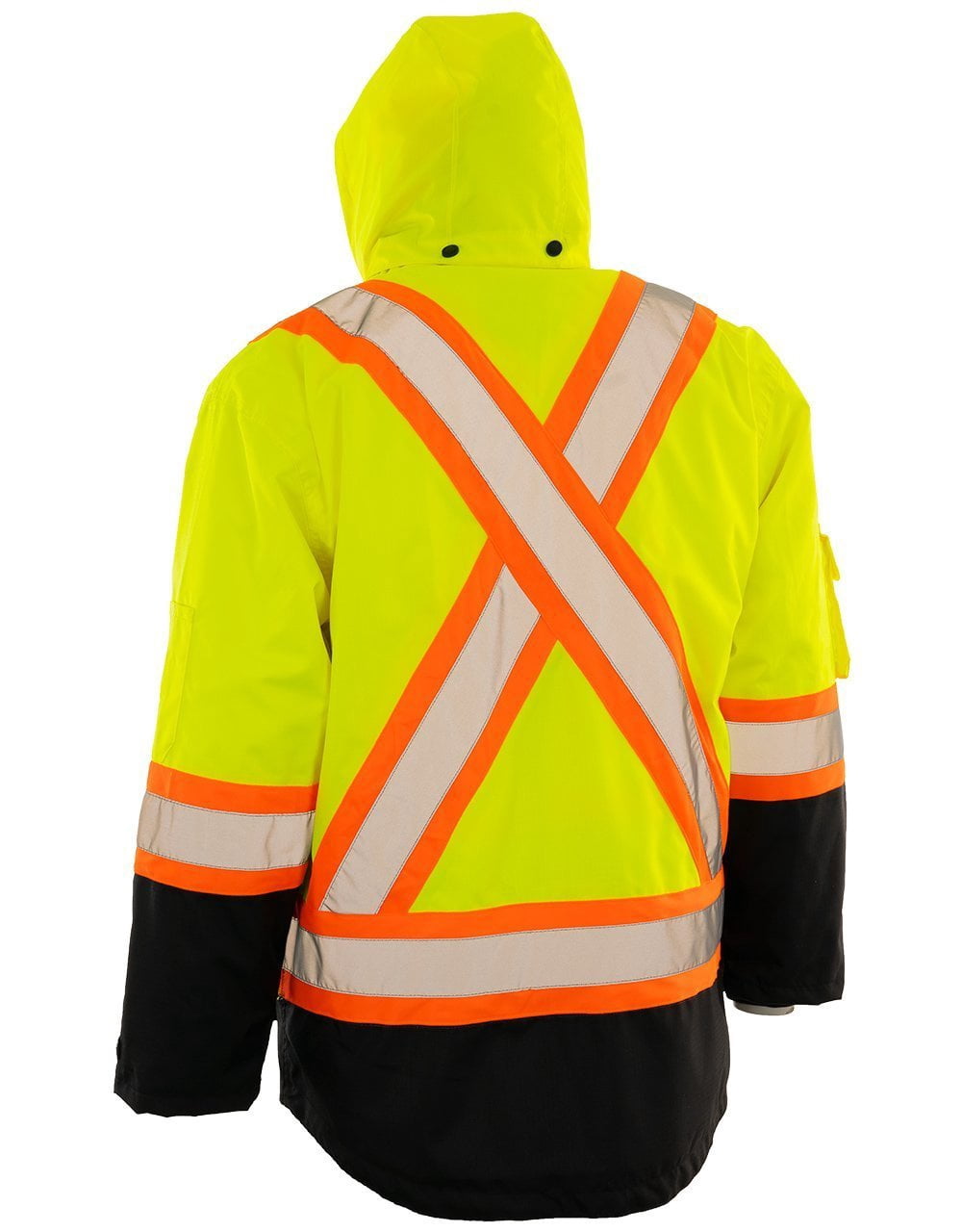 Forcefield 6-in-1 Hi Vis Winter Safety Parka with Removable Bomber Jacket