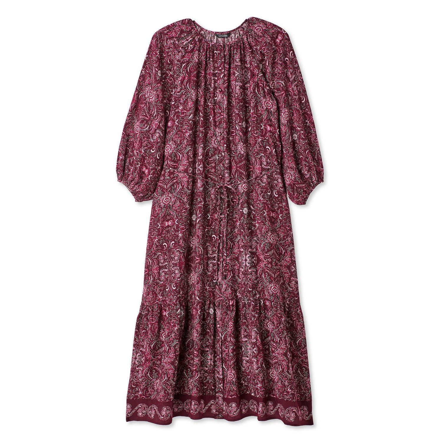 Robe longue imprimée George pour femmes