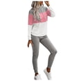 thumbnail image 1 of Birdeem Ensemble pour Femmes Survêtement Chandail Uni Col Rond 2 Pcs Sport Sans Capuche Ensembles, 1 of 6