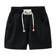 thumbnail image 1 of RIJOPUTY Shorts Garçon Taille 7 Shorts Athlétiques pour Garçons Shorts Rouges Shorts de Vélo avec Poches Vêtements Bébé Garçon 3 Mois Vêtements Garçon de 8 Ans Vêtements Garçon Taille 4, Noir 4-5 Ans, 1 of 9