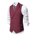 thumbnail image 4 of Dvkptbk Men Solid Fashion Have Pockets Button Turn-down Collar Tanks Tops Blouse on Clearance, 4 of 9