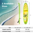 thumbnail image 3 of Goplus Large Inflatable SUP Board, Portable Paddle Board with 5D rings Stand Up Paddle Board for Youth & Adult Green, 3 of 10