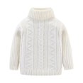 thumbnail image 1 of AAMILIFE Chandail à Manches Longues en Tricot Doux Col Roulé Ajusté pour Fille, 1 of 7