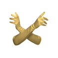 thumbnail image 1 of Gravity Threads Gants d'Opéra en Satin pour Femmes 18 Pouces Or, 1 of 2