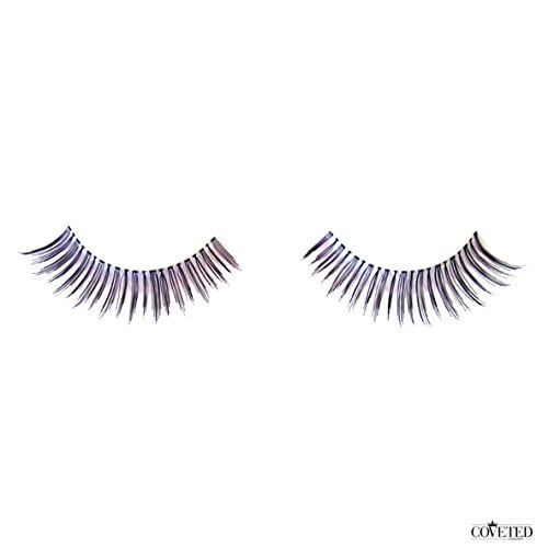 Coveted Cosmetics False Eyelashes Natural Feather Hand Made Human Hair Fake Falsies Lashes (5 Pair, Goddess)