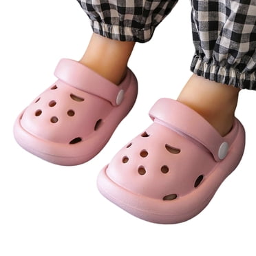 Toddler Slippers,Boys Soft Sole Lightweight Breathable Casual Slides Daily Wear Toddler Children Comfortable Footwear,Kids Slippers,Pink,2-3 Years