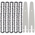 thumbnail image 2 of Chainsaw Chain Carbide 6 Inch Mini Chain Saw Chain Wear Resistant Heavy Duty Chainsaw Chain Guide Bar Carpenter Woodworking Tool for Wood Branch Cutting, 2 of 2