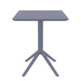 thumbnail image 3 of Compamia Sky Square Folding Table 24 inch Polypropylene Resin with Folding Top, Dark Gray (1 Count), 3 of 8