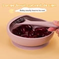 thumbnail image 4 of SNNROO 2pcs Baby Feeding Bowl And Spoon Set With Silicone Suction Cup And Soft Silicone Spoon, 4 of 7