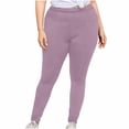 thumbnail image 2 of TIMIFIS High Waisted Leggings for Women Plus Size Yoga Pants Tummys Control Solid Color Workout Running Cycling Yoga Pants - Spring/Summer, 2 of 7